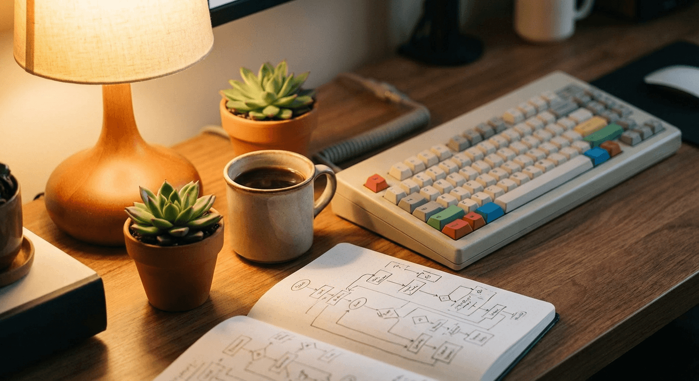 Workflow automation dashboard showing connected business processes and data flows