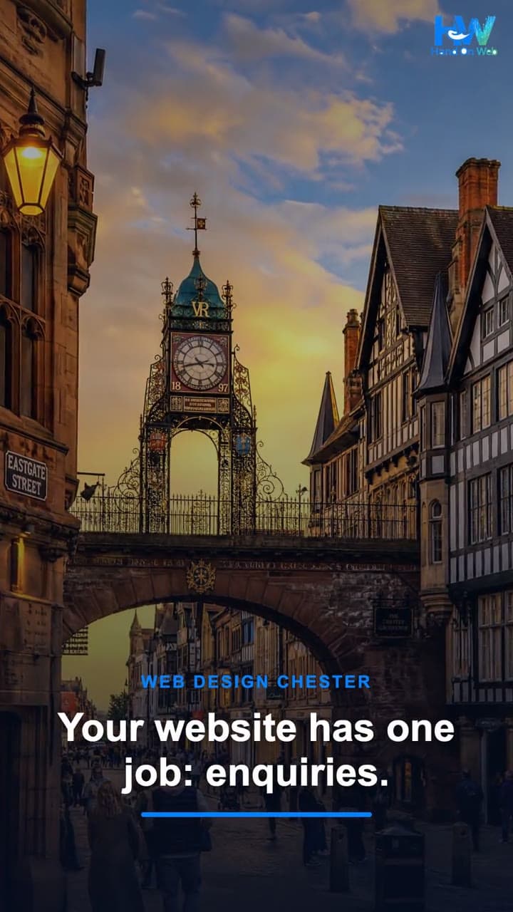 One-minute explainer: web design in Chester with Hand On Web — what we build and how