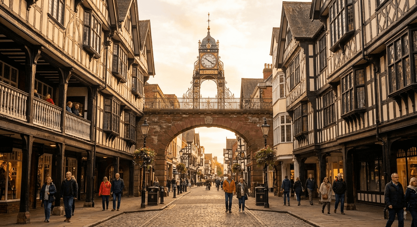 Digital marketing Chester team analysing campaign performance for local businesses on Chester Rows and city centre