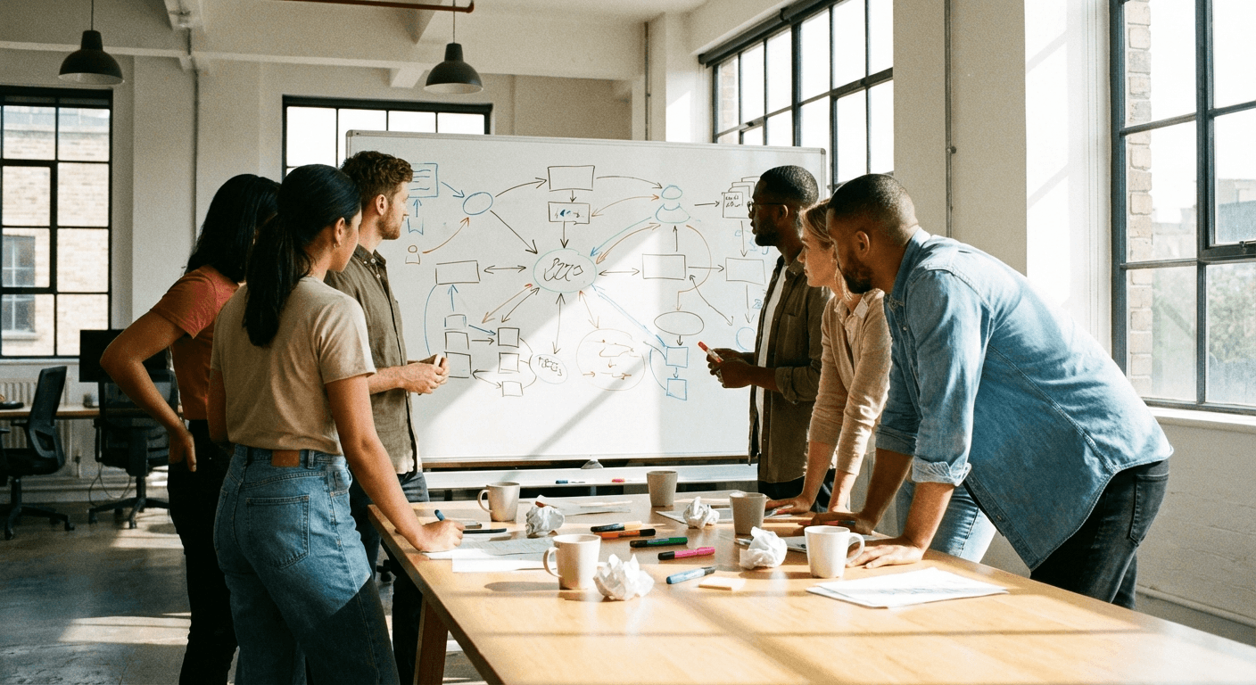 Professional web design workspace showing modern website mockups for Chester businesses